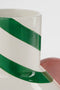Mica Decorations Stratt Vaas - Keramiek - H28 x Ø22 cm - Groen