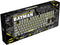 FR-TEC BATPCKEY - Toetsenbord TKL - Mechanische keyswitch QWERTY - Zwart Geel
