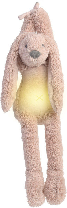Happy Horse Rabbit Richie - Nachtlampje met rustgevende geluiden - 34 cm - Oudroze