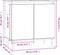 vidaXL - Badkamerkast - 58x33x60 - cm - bewerkt - hout - sonoma - eikenkleurig