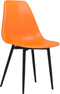 vidaXL - Eetkamerstoelen - 2 - st - PP - oranje