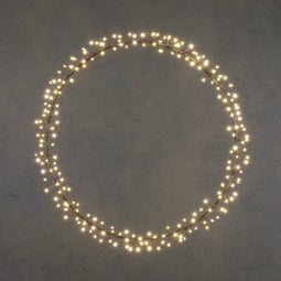 Luca Lighting - Lichtkrans - 210 LED-lampjes - Ø50 cm - Zwart