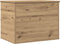 vidaXL - Opbergdoos - met - Deksel - Artisan - Eiken - 60x42x46 - cm - Gelaagd - Hout