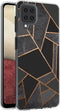 imoshion Hoesje Geschikt voor Samsung Galaxy A12 Hoesje Siliconen - imoshion Design hoesje - Zwart / Meerkleurig / Goud / Black Graphic
