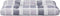 vidaXL - Palletkussen - 70x40x12 - cm - stof - ruitpatroon - grijs