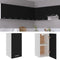vidaXL - Hangkast - Lyon - 29,5x31x60 - cm - bewerkt - hout - zwart