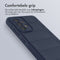 iMoshion Hoesje Geschikt voor Samsung Galaxy A52 (4G) / A52s / A52 (5G) Hoesje Siliconen - iMoshion EasyGrip Backcover - Donkerblauw
