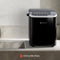 KitchenBrothers - 1.5L - IJsblokjesmachine - 12kg/24 uur - IJsblokjesmaker - Draagbaar - Zelfreinigingsfunctie - Zwart RVS