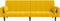 vidaXL - Slaapbank - 2-zits - met - 2 - kussens - fluweel - geel
