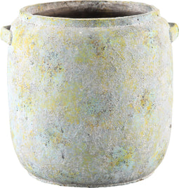 PTMD Vervaagd Bloempot - 30 x 30 x 30 cm - Cement - Groen