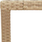 Tuintafel 150x90x75 cm poly rattan en massief acaciahout beige