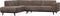 BePureHome Statement Hoekbank Links - Rib - Taupe - 77x274x210
