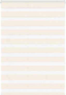 vidaXL - Zebra - rolgordijn - 110x150 - cm - stofbreedte - 105,9 - cm - marmerbeige
