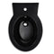 vidaXL Staand toilet en bidet set (zwart)