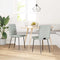 vidaXL - Eetkamerstoelen - 2 - st - fluweel - lichtgrijs