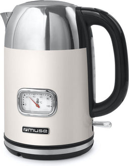 Muse MS-020SC - Waterkoker - 1,7 liter - Retro stijl - RVS