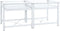 vidaXL - Dubbele - wasmachine - sokkel - met - uittrekbare - planken - wit