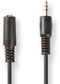Nedis CAGT22050BK20 - Kabel 3.5mm - 200cm - Zwart
