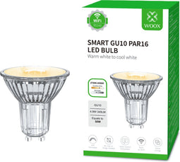 Woox R5143 - Smart GU10 LED Spot - WiFi bediening 345 lumen - Warm wit (2700K)