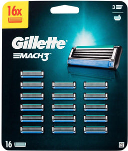 GILLETTE MACH3 SCHEERMESJES - 16 STUKS