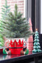 House of Seasons Funny Bloempot - L29 x B18 x H17 cm - Dolomiet - Rood