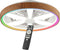Brilliant Gaiano - Plafondventilator - LED 48W - Ø 48 cm - Dimbaar - RGB - Wit en Hout