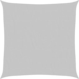 vidaXL - Zonnezeil - 2,5x2,5 - m - 100% - polyester - oxford - lichtgrijs