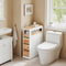 SoBuy BZR54-III-WN - Slim Badkamerkast - 3 Lades - 65x23x82 cm