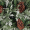 vidaXL - Kerstboom - met - LED - en - dennenappels - 150 - cm - PVC - en - PE - groen - en - wit