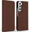 Accezz Galaxy S22 Plus - Premium Leather Slim Bookcase - Echt Nappa leer - Bruin