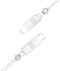 Just Green - USB C naar Lightning recyclebare kabel 1,2 m 3A - Wit