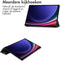 imoshion Tablet Hoes - Geschikt voor Samsung Galaxy Tab S9 11.0 inch Ultra / Galaxy Tab S10 Ultra - Design Trifold Bookcase - Black Marble