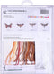 Thea Gouverneur - Borduurpakket met telpatroon - 562 - Voorgesorteerde DMC Garens - Keizer Nachtvlinder - Linnen - 21 cm x 21 cm - DIY Kit