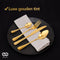 Infinity Goods Bestekset - 39-Delig - 6 Persoons - Goud - RVS (39 stuks)