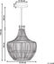 MAZOWE - Hanglamp - Natuurlijk - Rotan