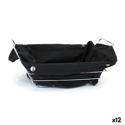 Broodmand My Bar Zwart Metaal Rechthoekig 29 x 20 x 11,7 cm (12 Stuks)