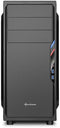 Sharkoon VS4-V - ATX Semi-toren - 7 uitbreidingssleuven - Zwart