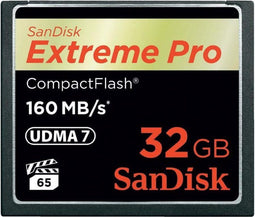 SanDisk Extreme Pro - Compact Flash - 32GB - 160MB/s lezen 150MB/s schrijven