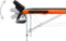 vidaXL - Massagetafel - inklapbaar - 2 - zones - aluminium - zwart - en - oranje