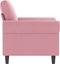 Fauteuil 60 cm fluweel roze