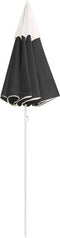 vidaXL - Parasol - met - stalen - paal - 180 - cm - antracietkleurig