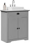 vidaXL - Wastafelkast - BODO - 70x35x80 - cm - grijs