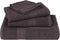 vidaXL - Zeepdoekjes - 4 - st - 30x30 - cm - 360 - g/m² - 100% - katoen - antracietkleurig