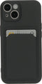 Apple iPhone 14 - Back Cover - Schokabsorberend TPU met Kaarthouder - Zwart