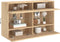 vidaXL - Tv-wandmeubel - met - LED-verlichting - 98,5x30x60,5 - cm - sonoma - eiken