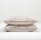 Zohome Kussensloop Lino - Kussenhoes van 40x80 cm - 1 stuk - 100% Katoen - Beige