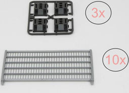 Bruder ONDERDEEL: 10x bouwhek + 12x steunblok.