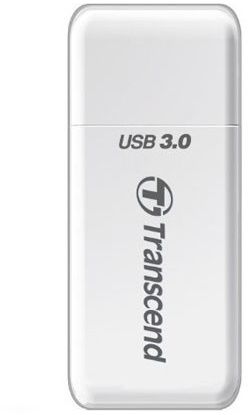 Transcend TS-RDF5W - Geheugenkaartlezer - USB 3.2 (Gen1, 5Gb/s) - Wit