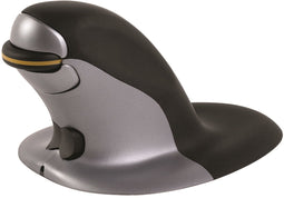 Fellowes Penguin - Draadloze ergonomische muis - BioCote® antibacterieel - Zwart