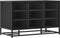 vidaXL - Schoenenbank - 84x40x53,5 - cm - bewerkt - hout - en - metaal - zwart